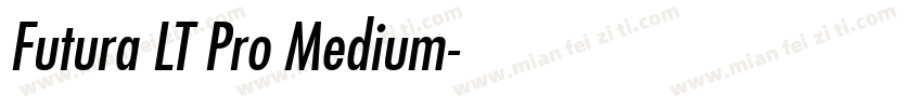 Futura LT Pro Medium字体转换